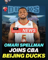 新葡京-大外援来了！前勇士内线斯佩尔曼自宣加盟北京首钢：🦆